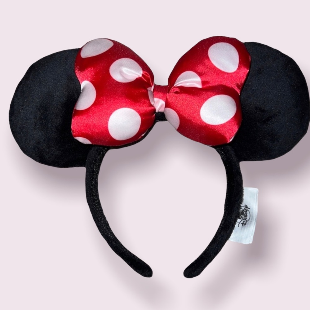 Disney Parks Black Classic Plush Minnie Mouse Ears - Picture 1 of 1